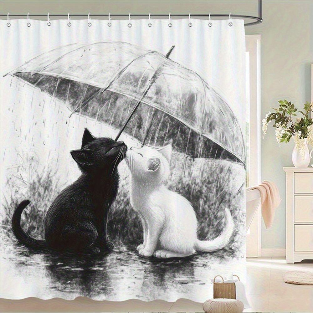 Home Bathroom Tiles Design - Cortina de Ducha Impermeable para Baño,
