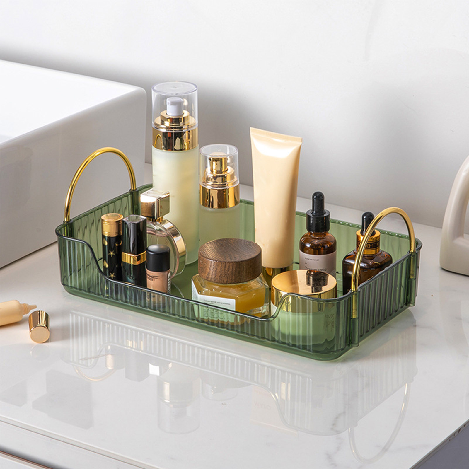 Tiny Home Bathroom Kit - Organizador de baño de lujo, estante