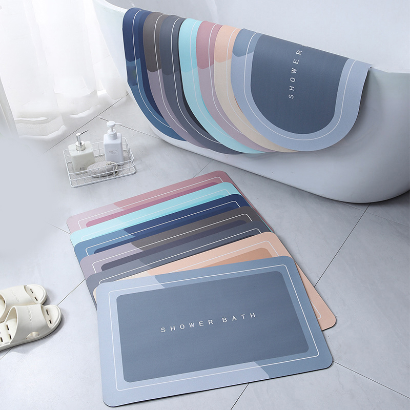 Jet Home Bathroom Mats - Alfombrilla de baño absorbente antideslizante, Alfombra