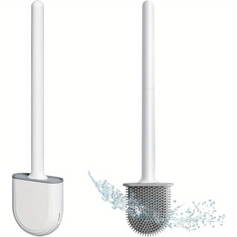 Toilet Brush Holder - Escobilla de silicona para inodoro y