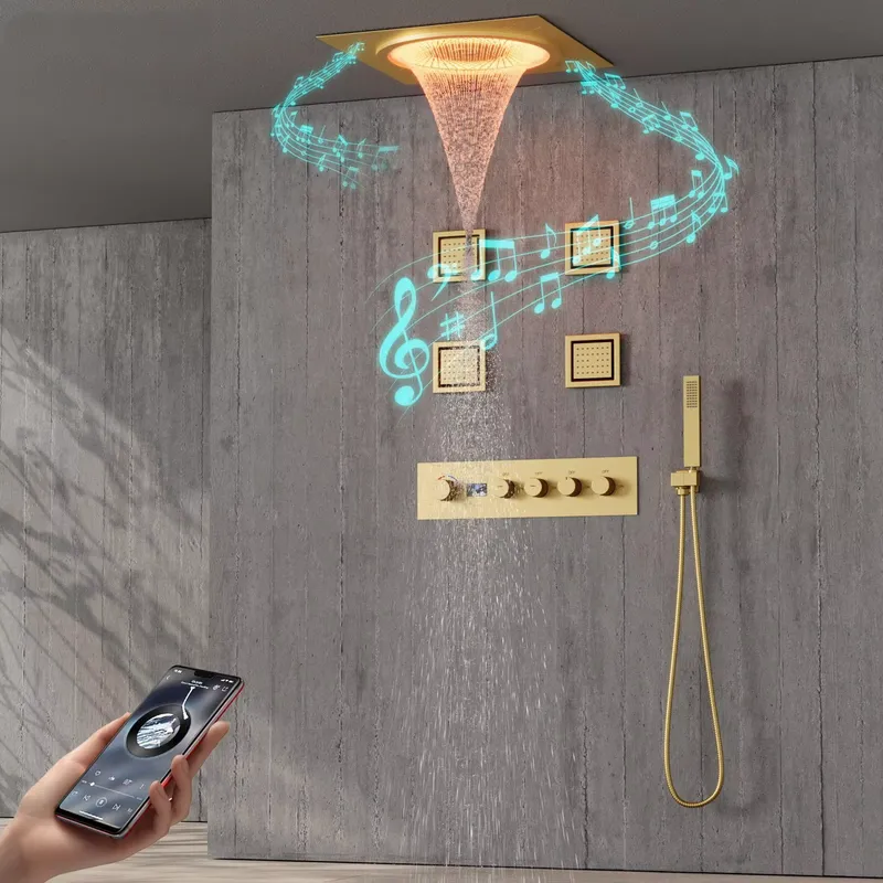 Home And Bathroom - Juego de Ducha LED Inteligente con