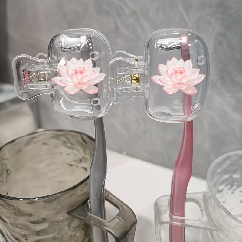 Toothbrush Holder Set - Hermoso Porta Cepillos de Dientes Lotus,