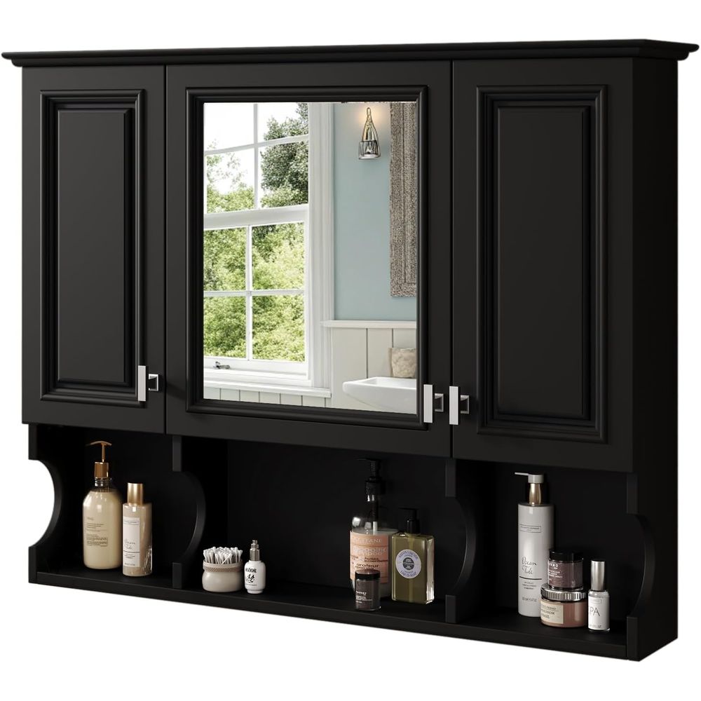 Home Bathroom Shelf - Gabinete de Baño con Espejo, Botiquín