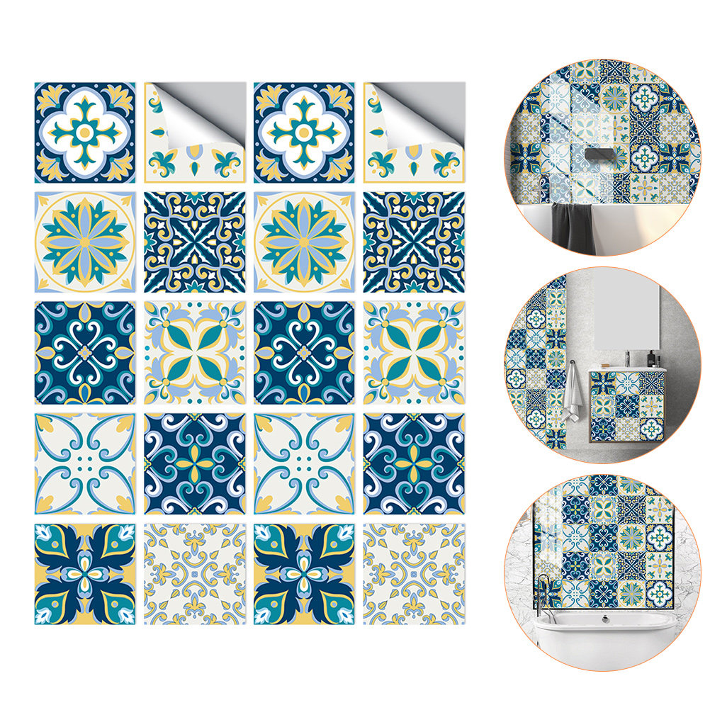Home Bathroom Tiles Design - 20 piezas de pegatinas de PVC