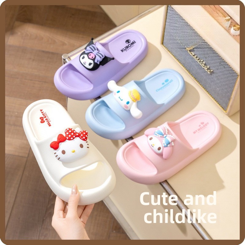 Home Goods Bathroom Sets - Pantuflas EVA de Hello Kitty Family,