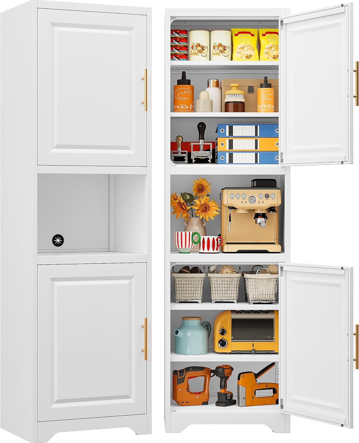 Home Bathroom Shelf - Armario de Almacenamiento Estrecho de 67