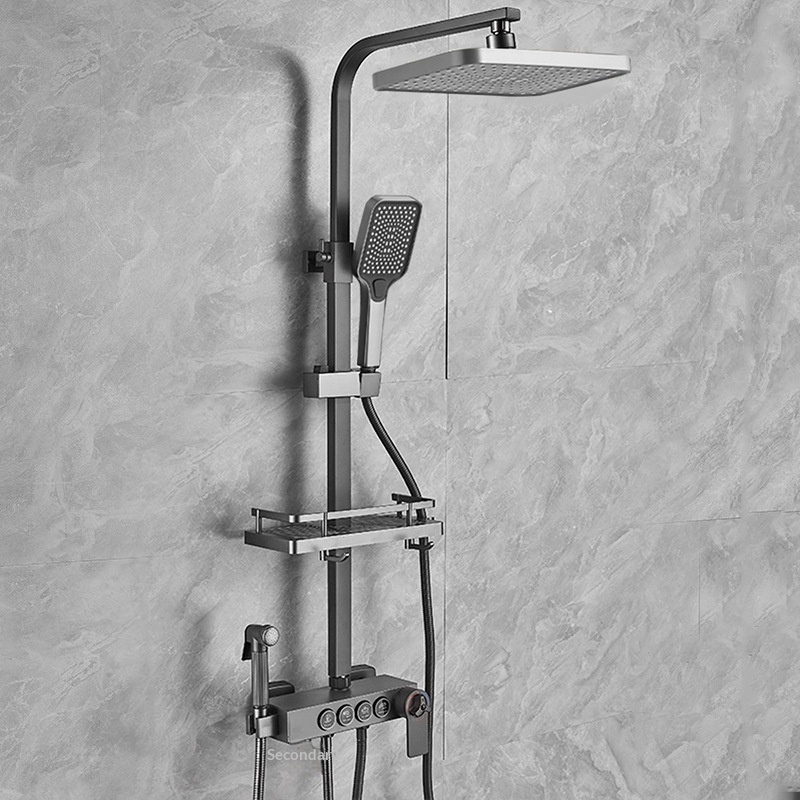 Shower Head Rain - Juego de Ducha de Acero Inoxidable,