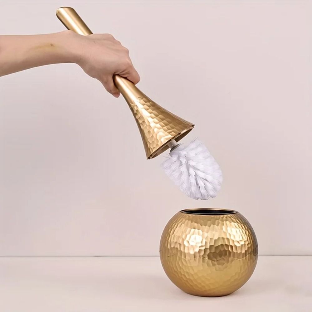 Toilet Brush Holder - Cepillo de limpieza dorado de alta