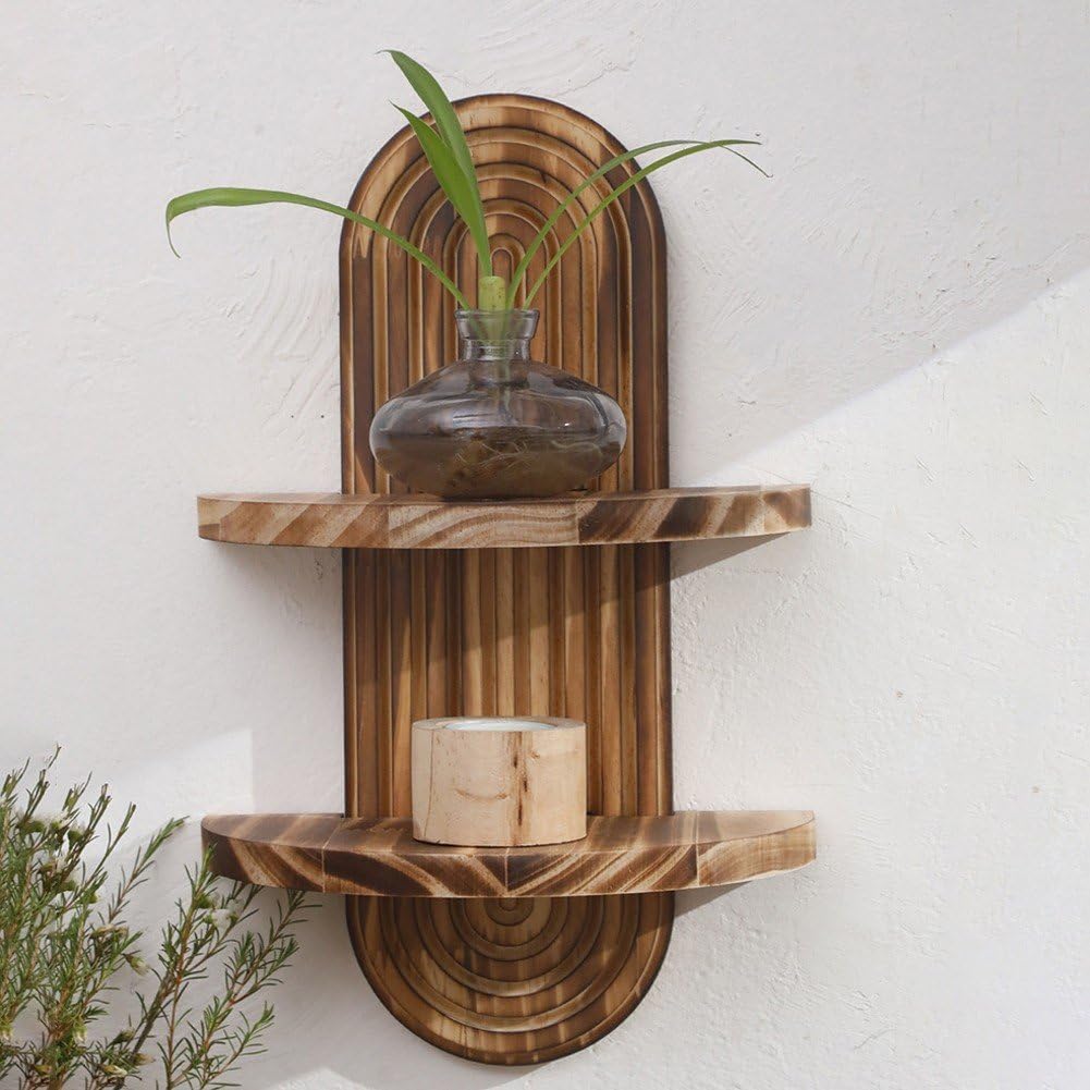 Home Bathroom Shelf - Estante de pared colgante estilo bohemio