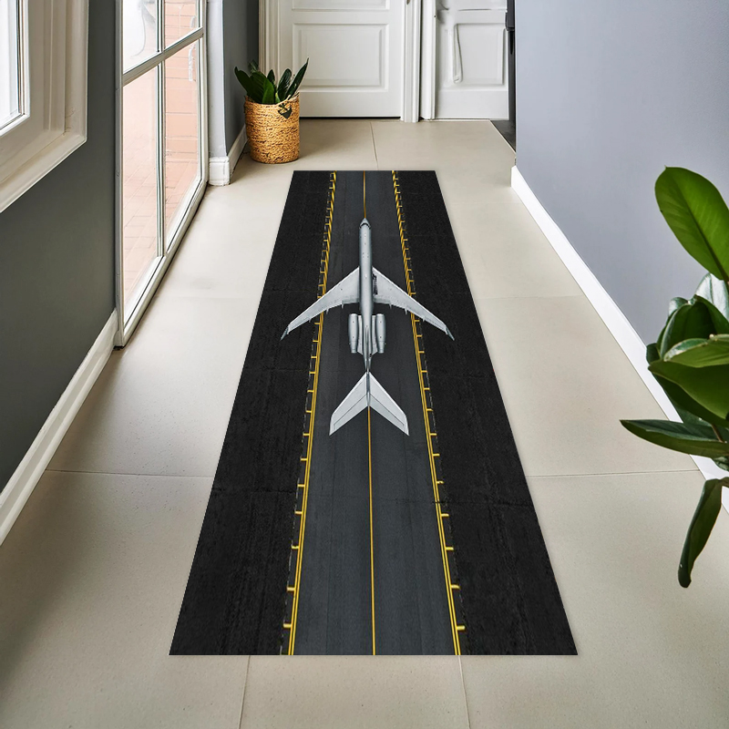 Jet Home Bathroom Mats - Alfombra de Fieltro con Diseño de