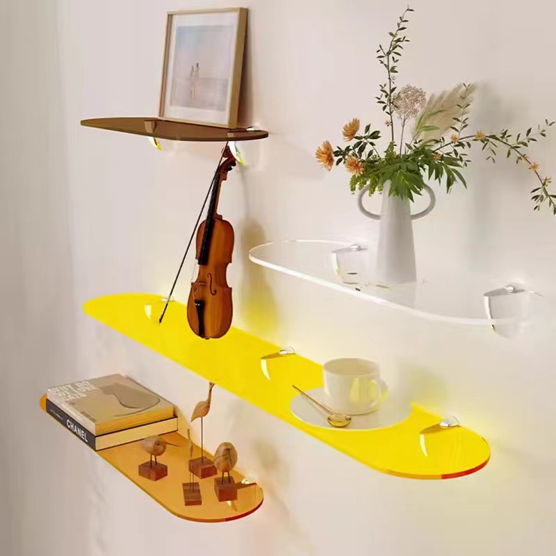 Estante acrílico perforado par - Home Bathroom Shelf reseña y precio