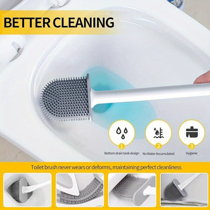 Escobilla de silicona para ino - Toilet Brush Holder reseña y precio