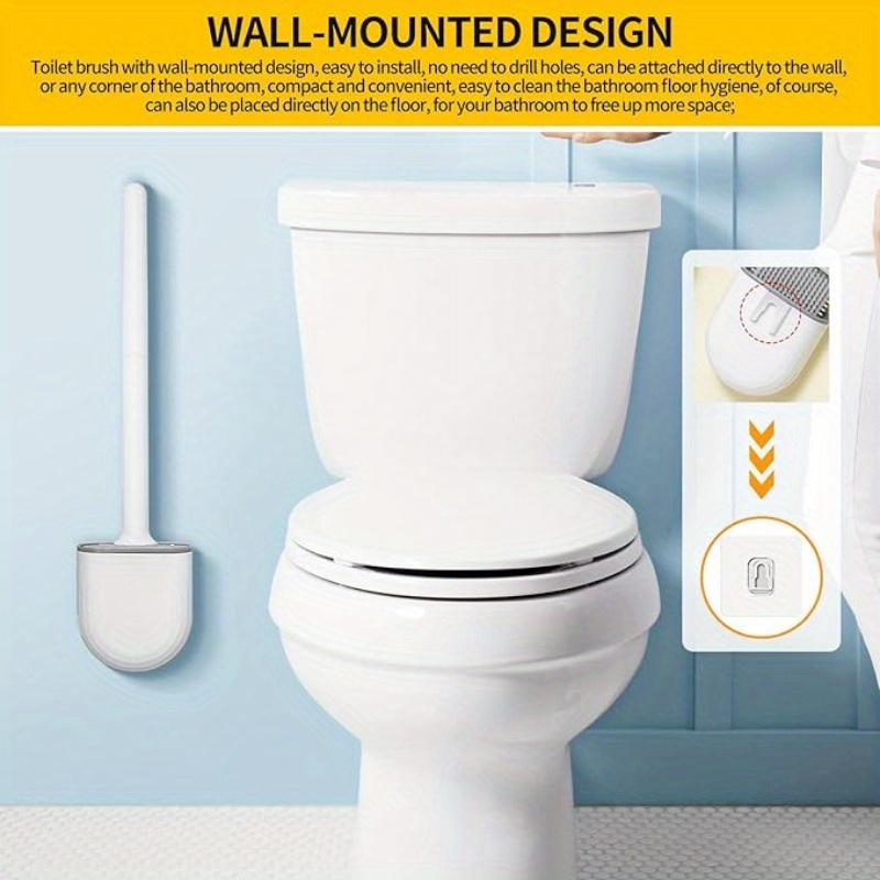 Escobilla de silicona para ino - Toilet Brush Holder reseña y precio