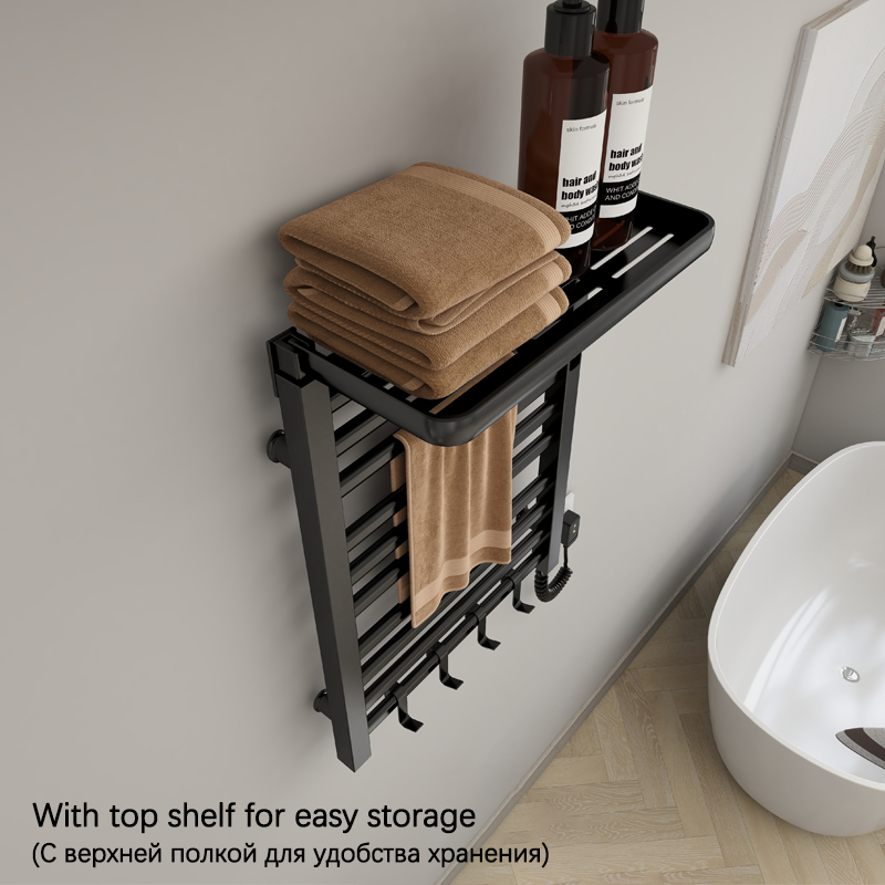 Toallero eléctrico calentado p - Home Bathroom Shelf reseña y precio