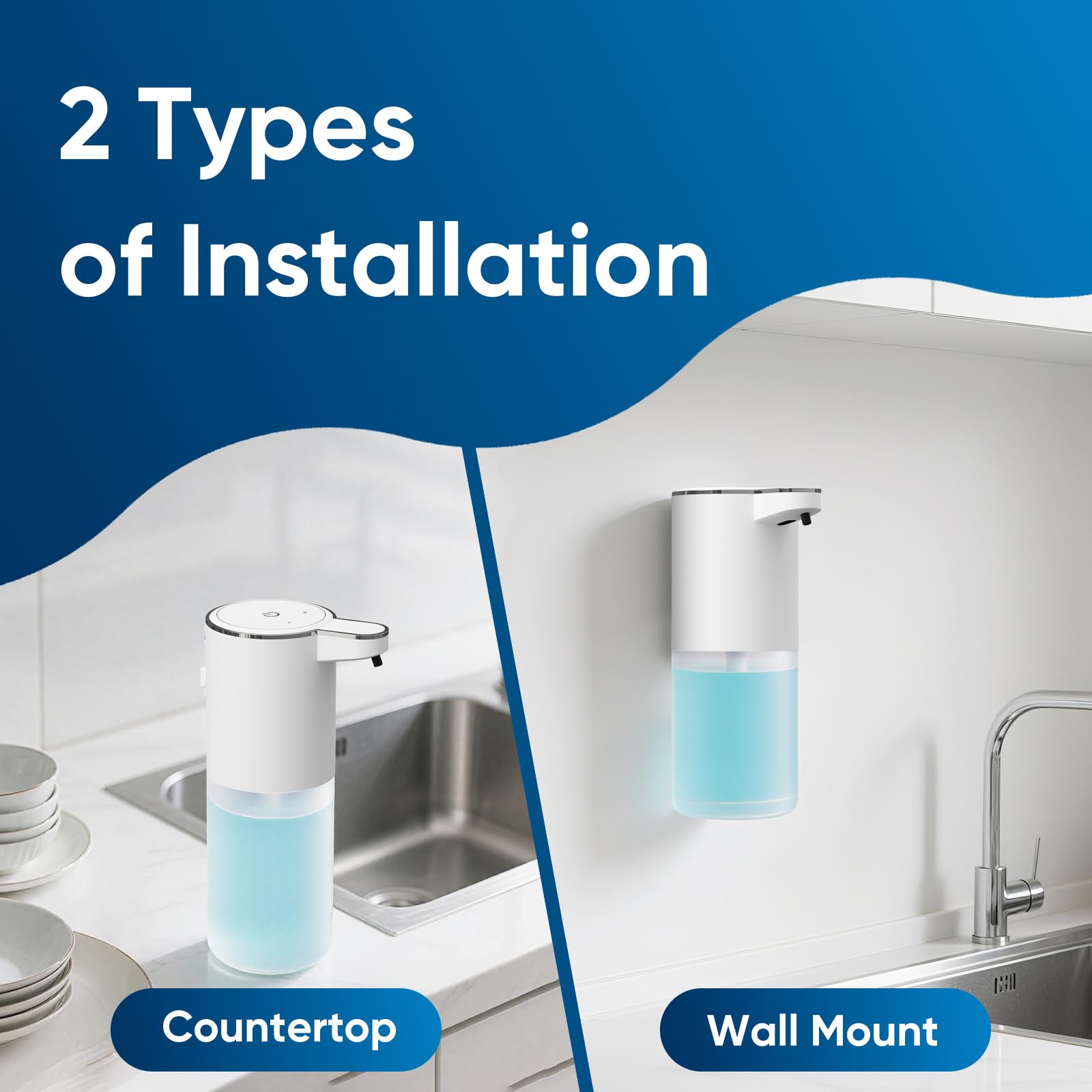 Dispensador automático de jabó - Home Bathroom Wall Soap Dispenser reseña y precio