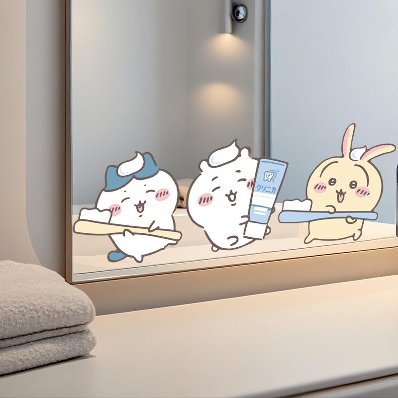 Pegatinas de Espejo Chiikawa,  - Tiny Home Bathroom Kit reseña y precio