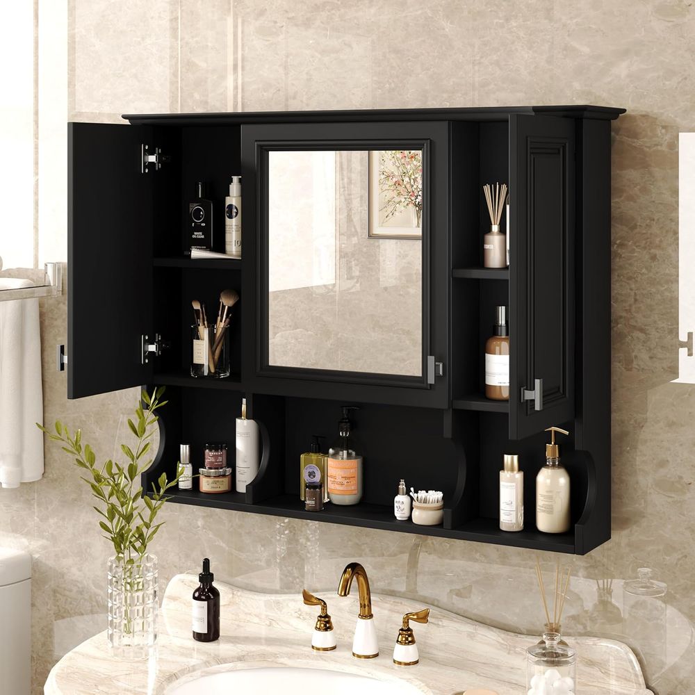 Gabinete de Baño con Espejo, B - Home Bathroom Shelf reseña y precio