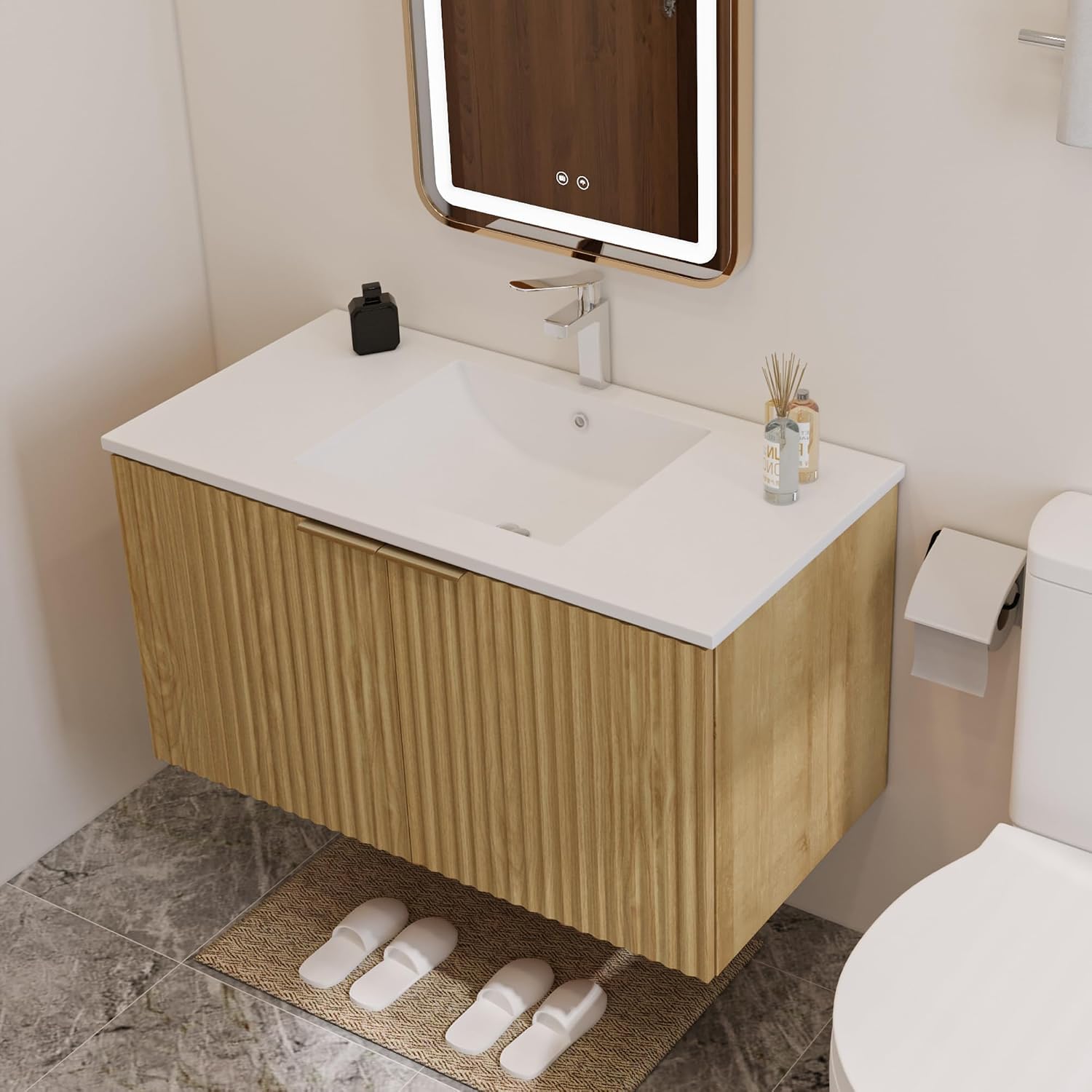 Mueble de Baño Flotante Modern - Home And Bathroom reseña y precio