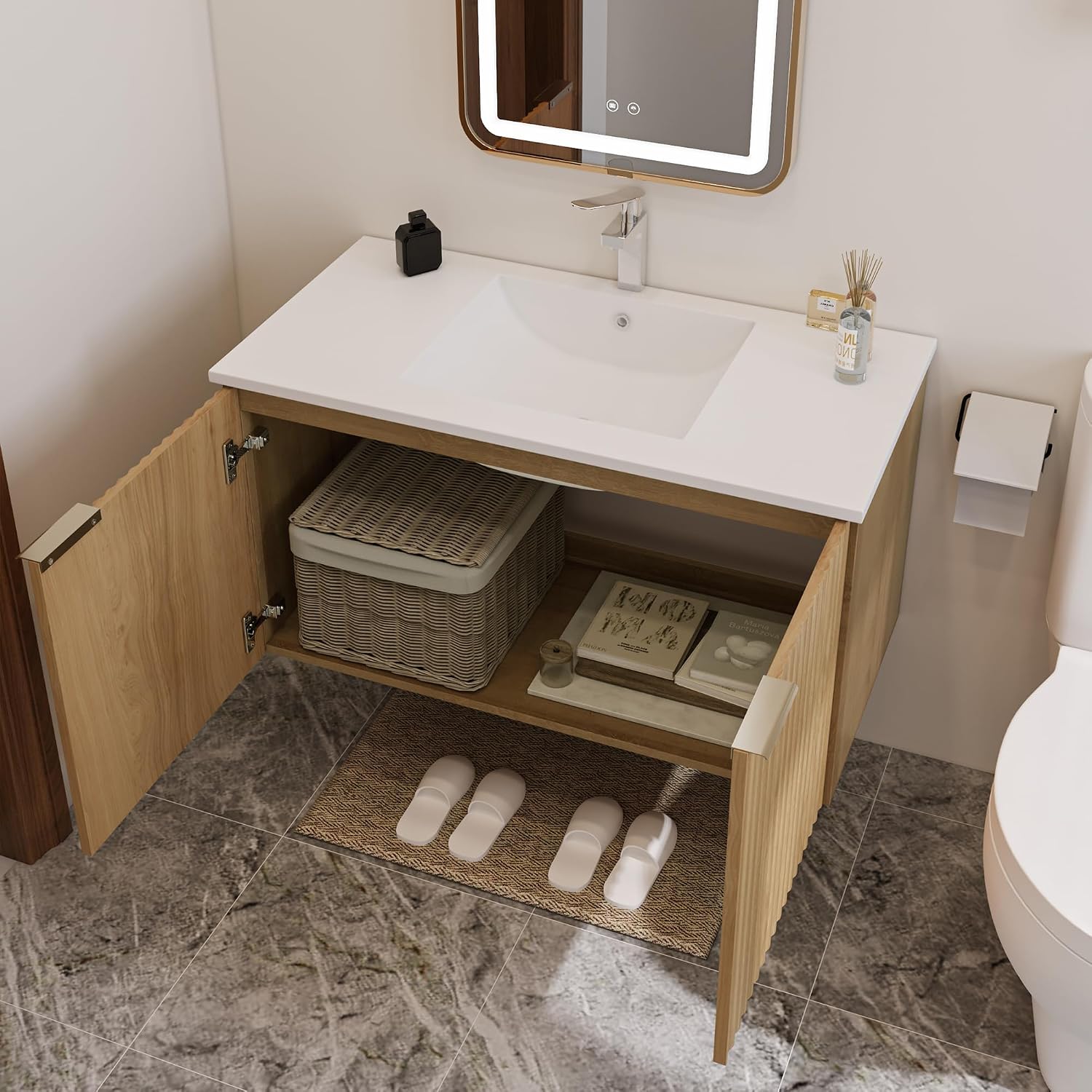 Mueble de Baño Flotante Modern - Home And Bathroom reseña y precio