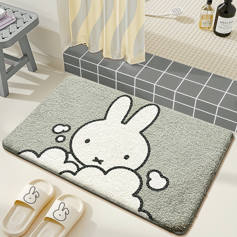 Alfombra de Baño Kawaii Miffy, - Home Edit Bathroom reseña y precio