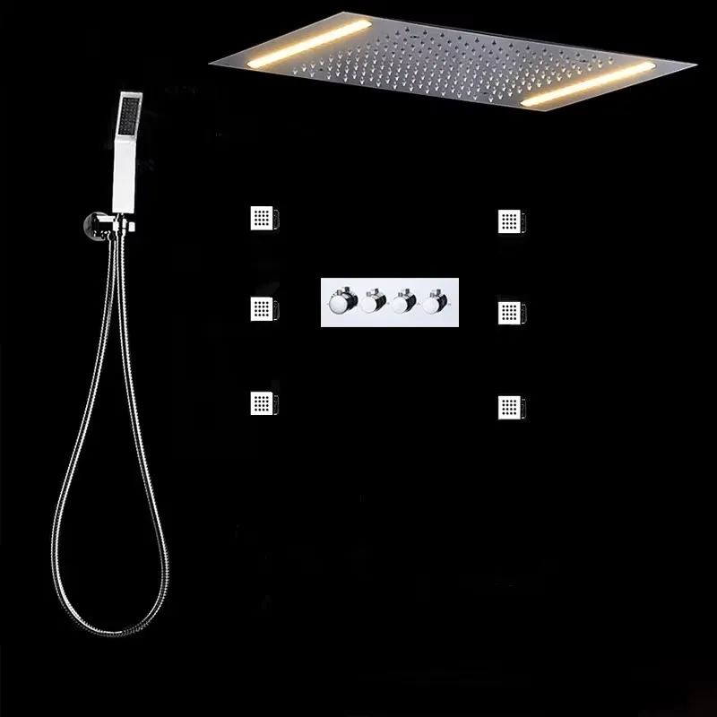 Moderno Conjunto de Grifería T - Shower Head Rain reseña y precio