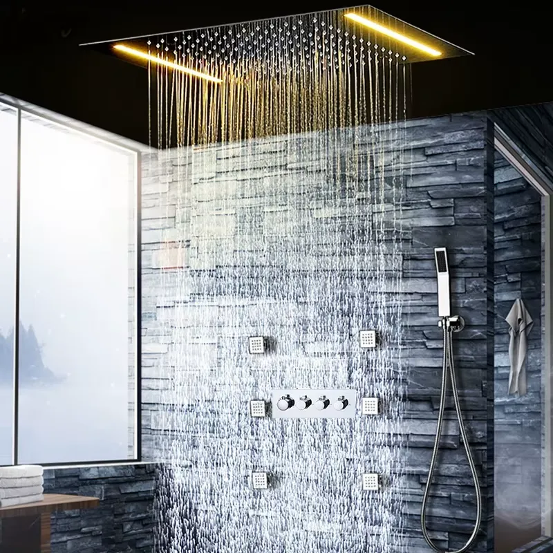 Moderno Conjunto de Grifería T - Shower Head Rain reseña y precio
