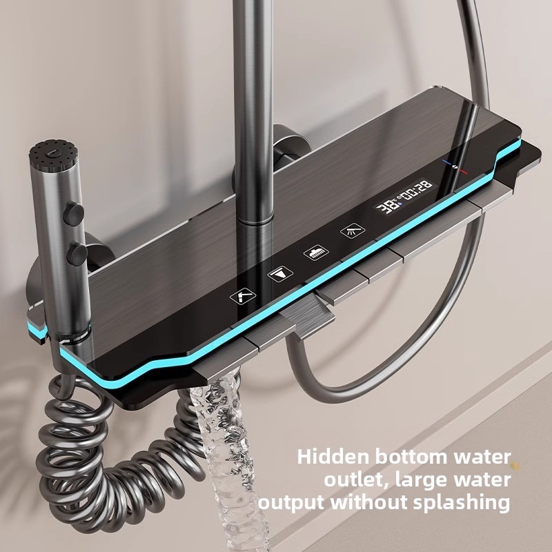 Juego de ducha digital con pre - Home And Bathroom reseña y precio