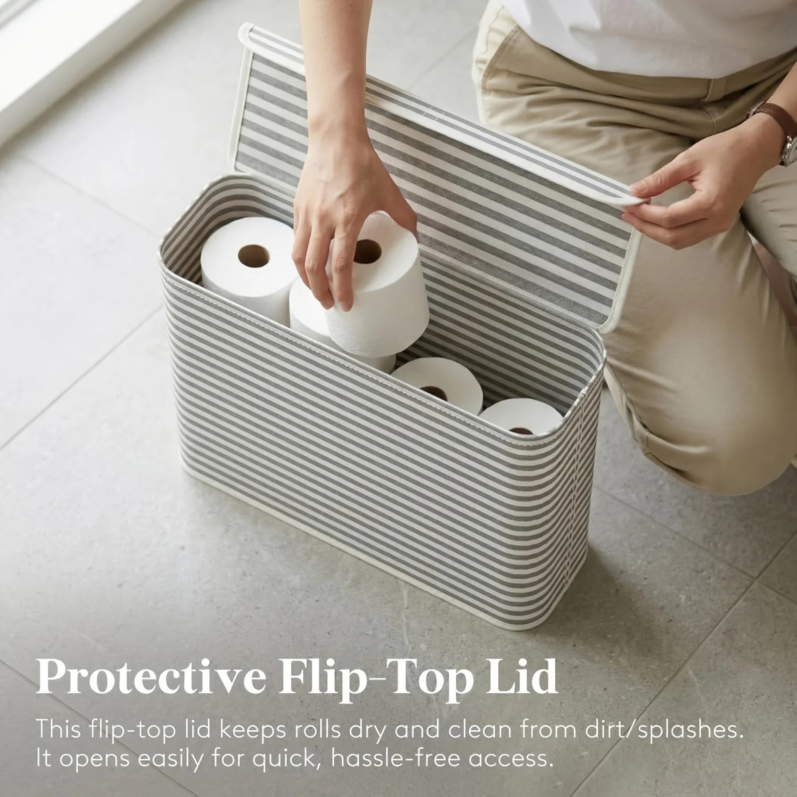 Cesta de almacenamiento para p - Home Bathroom Paper Towels reseña y precio