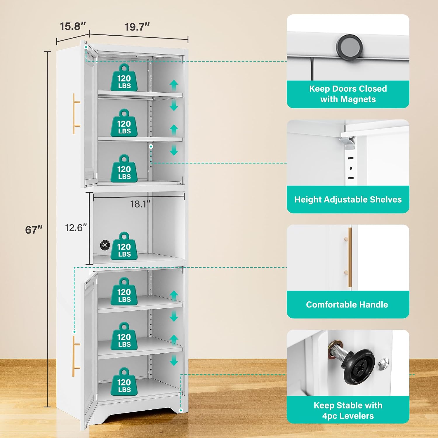 Armario de Almacenamiento Estr - Home Bathroom Shelf reseña y precio