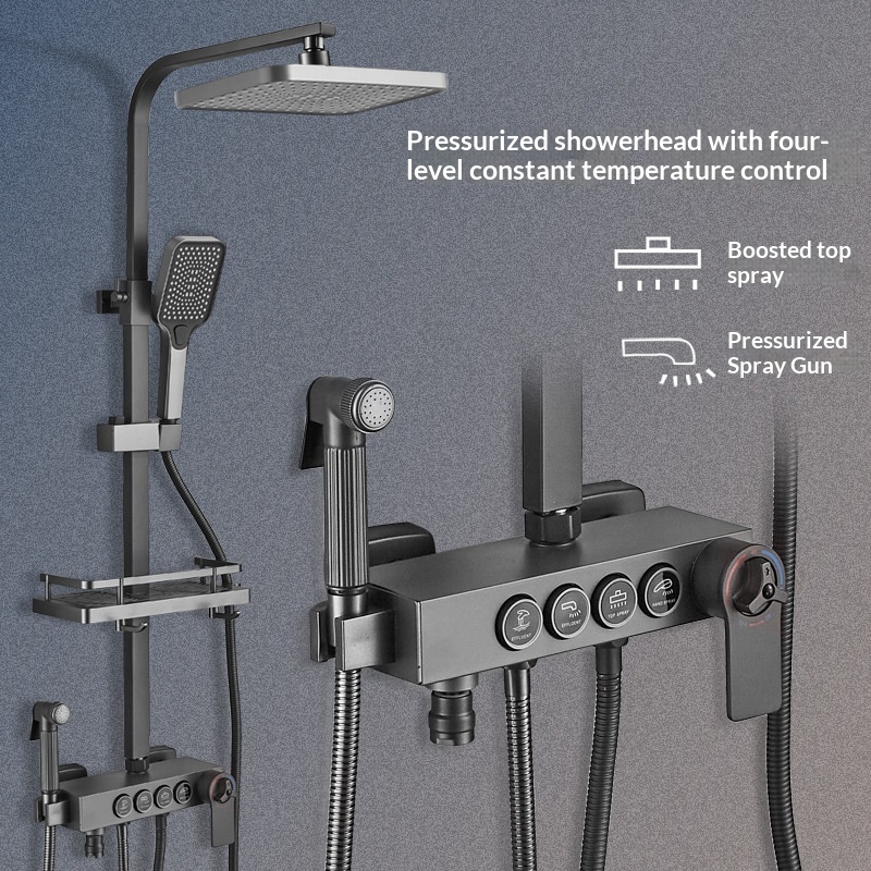 Juego de Ducha de Acero Inoxid - Shower Head Rain reseña y precio