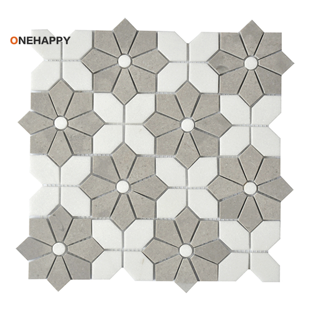 Azulejo de mármol mosaico para - Home Bathroom Tiles Design reseña y precio