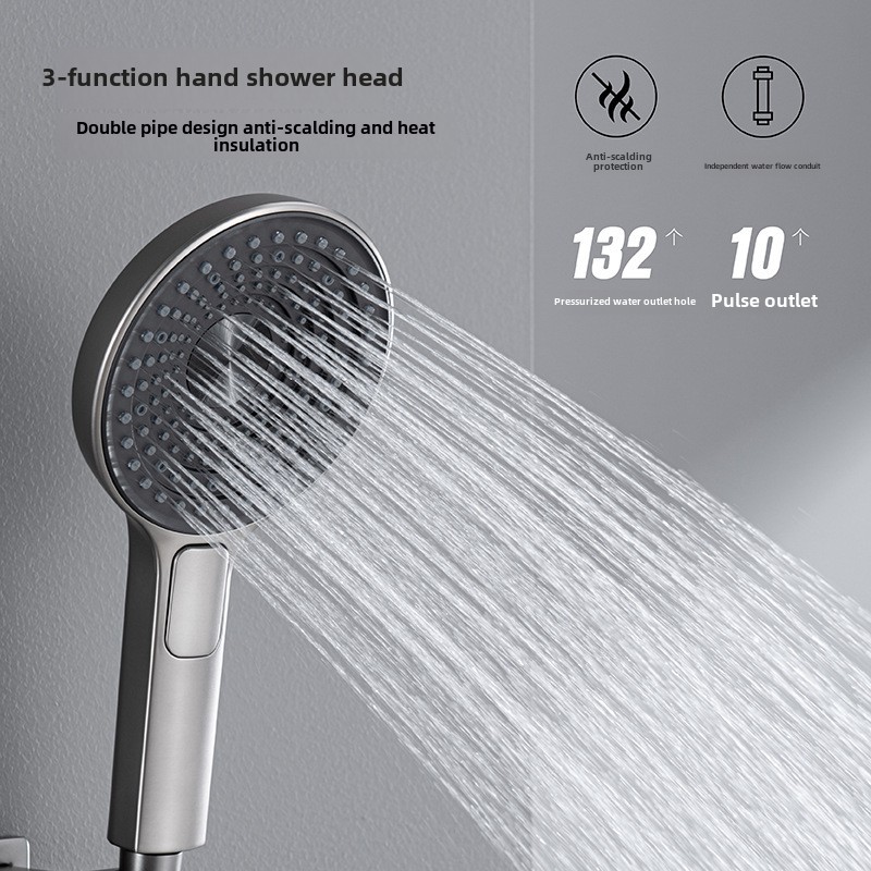 Juego de Ducha Empotrado de Al - Shower Head Rain reseña y precio