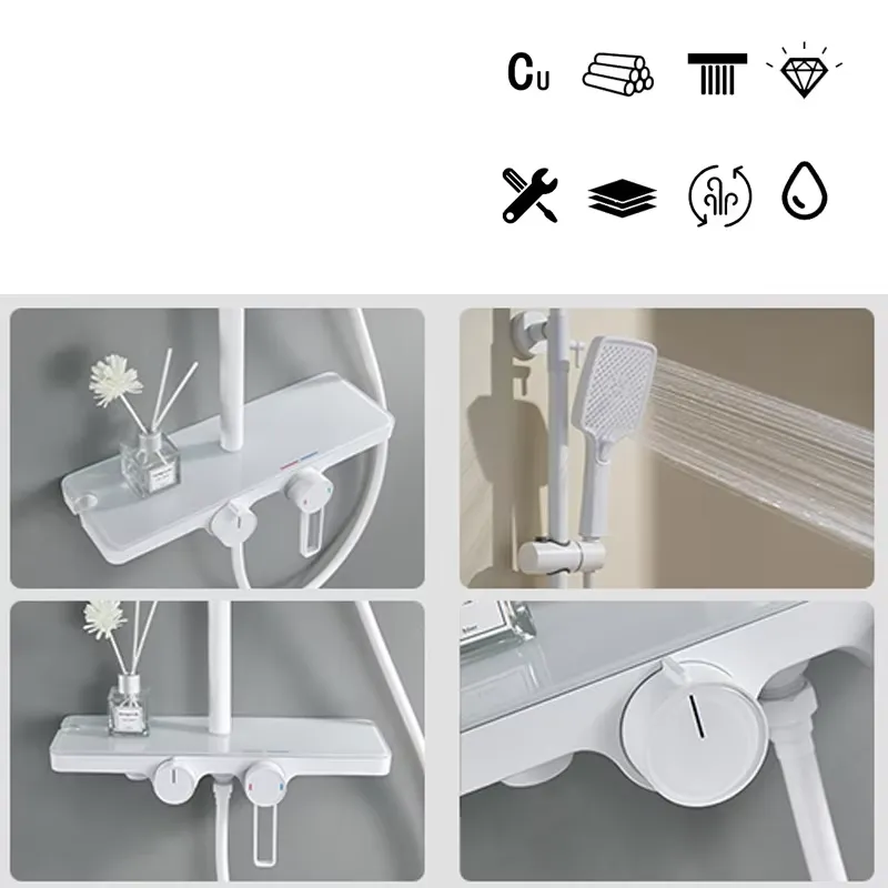 Juego de ducha termostático cu - Shower Head Rain reseña y precio