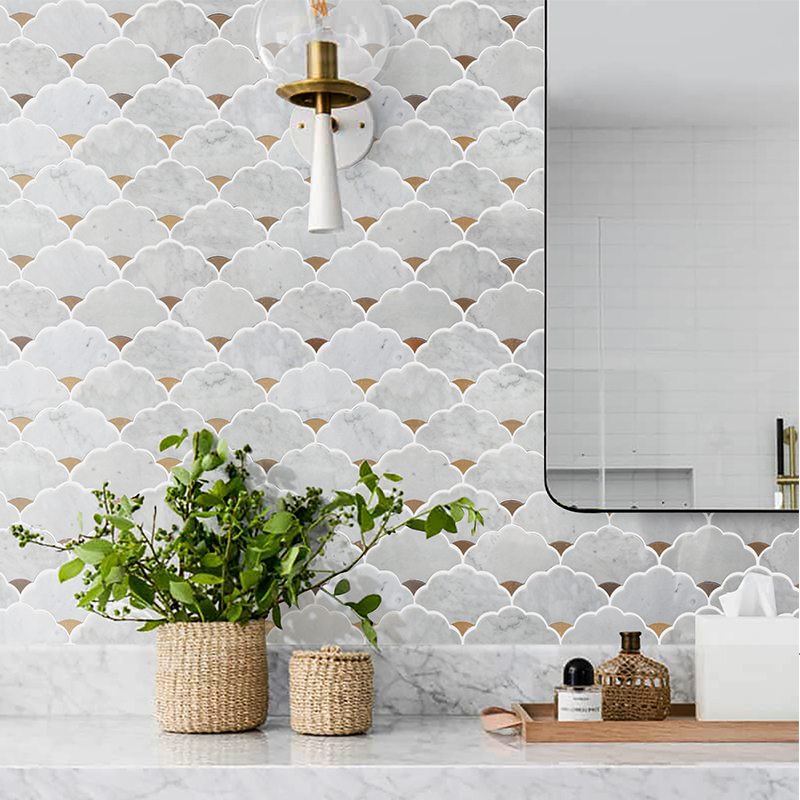Azulejos de pared de mosaico d - Home Bathroom Tiles Design reseña y precio