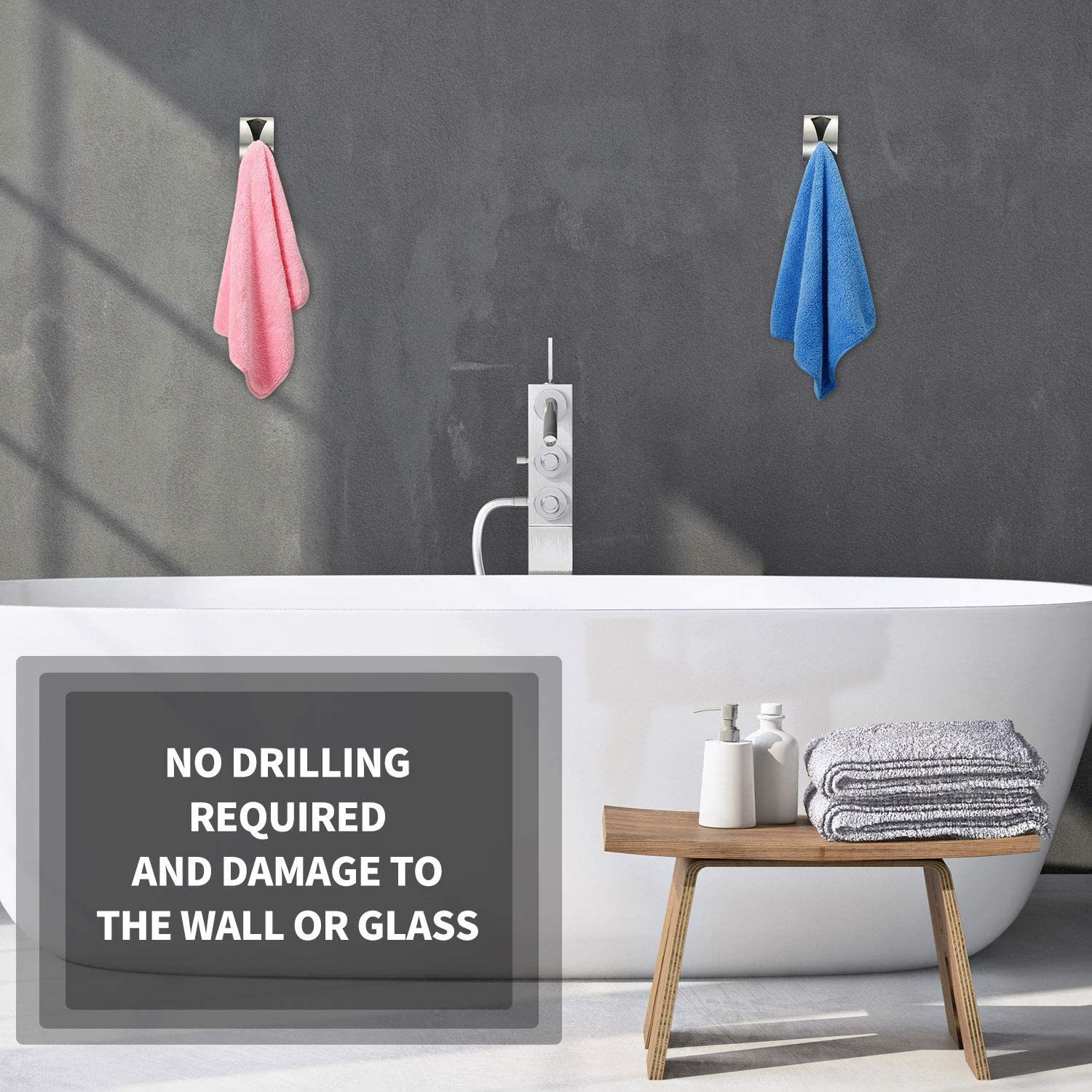 Ganchos Autoadhesivos de Acero - Robe Hook Adhesive reseña y precio